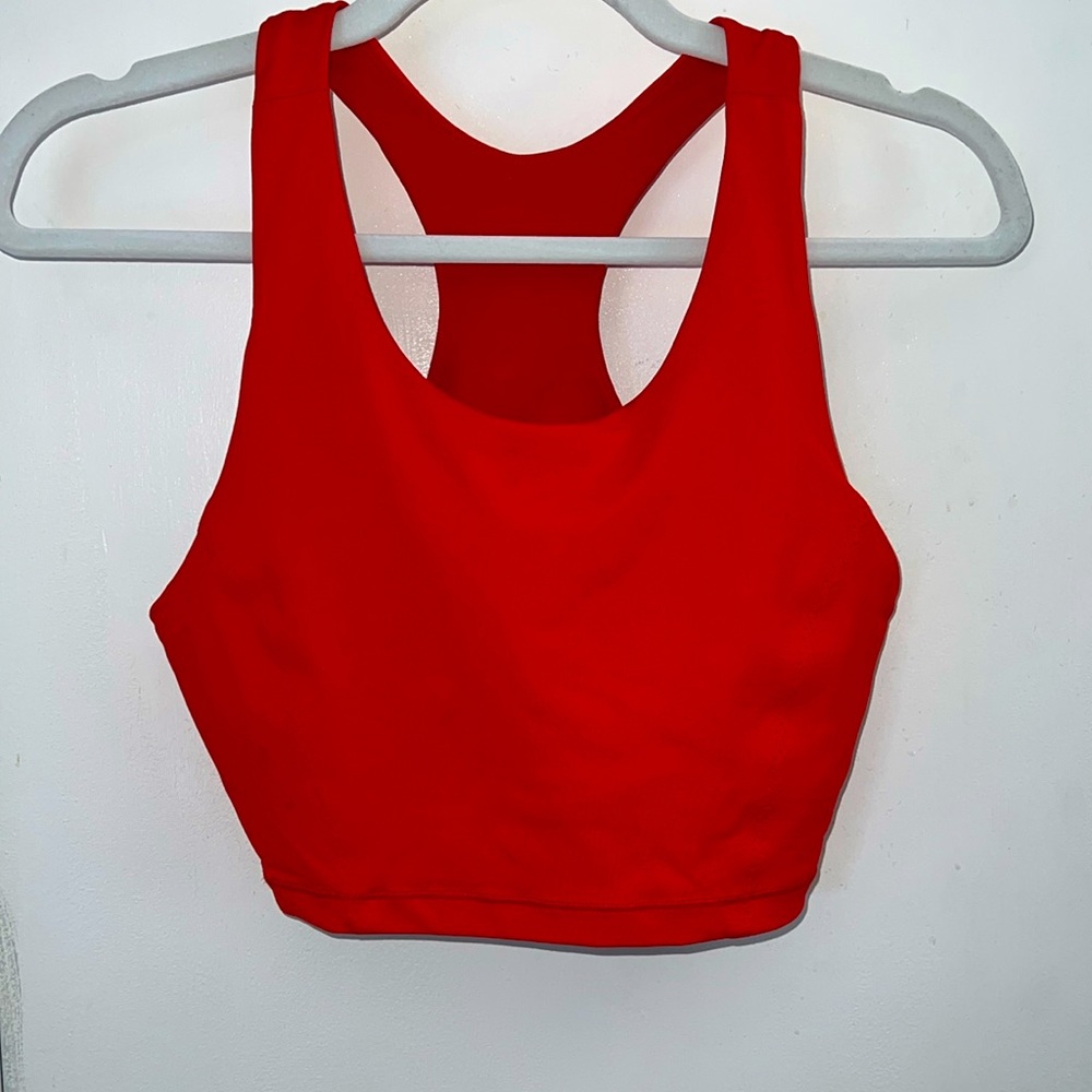 lululemon athletica Red Racerback Sports Bra